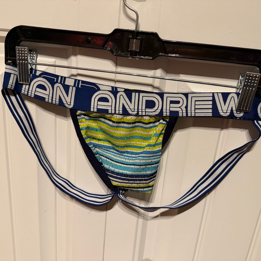 Andrew Christian Mesh Vibrant Striped Jockstrap
